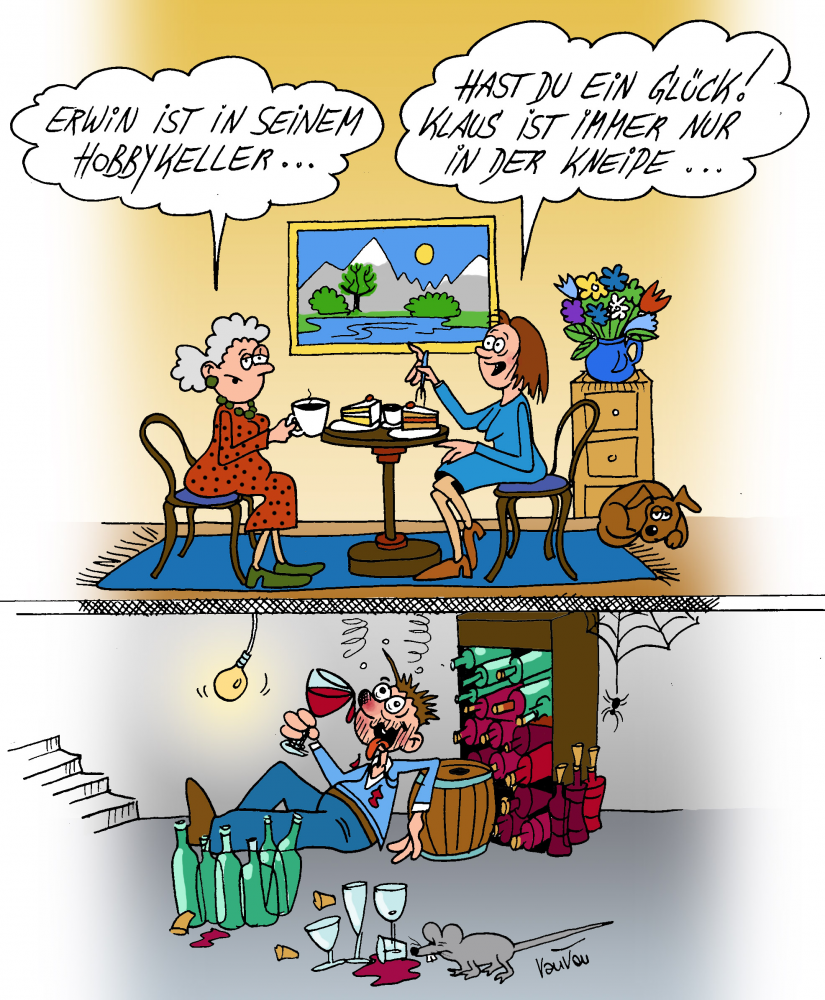 Cartoon: Hobbykeller 1