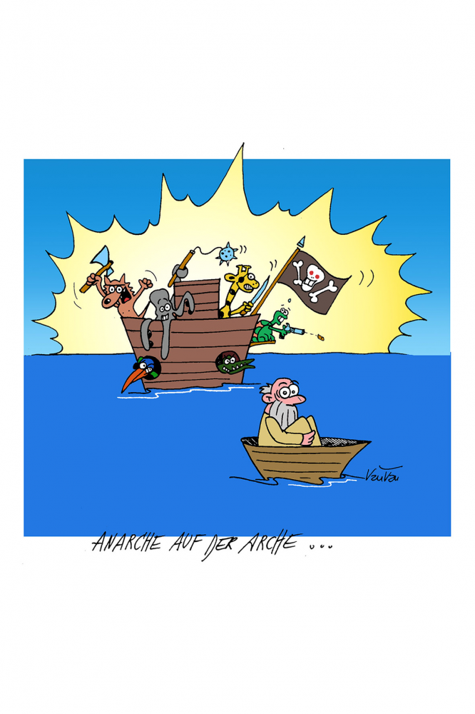 Cartoon: Anarchie auf der Arche 1