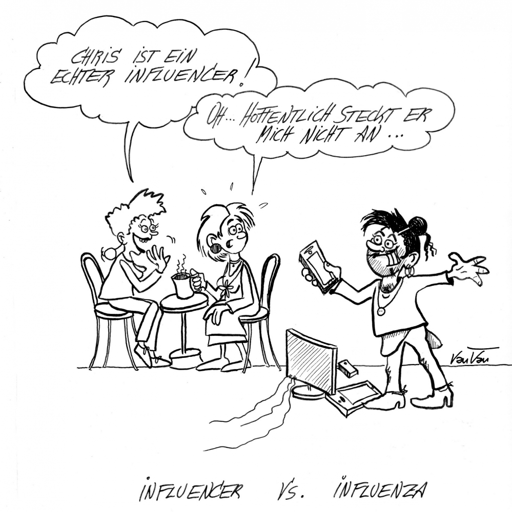Cartoon: Influenza vs. Influencer 1