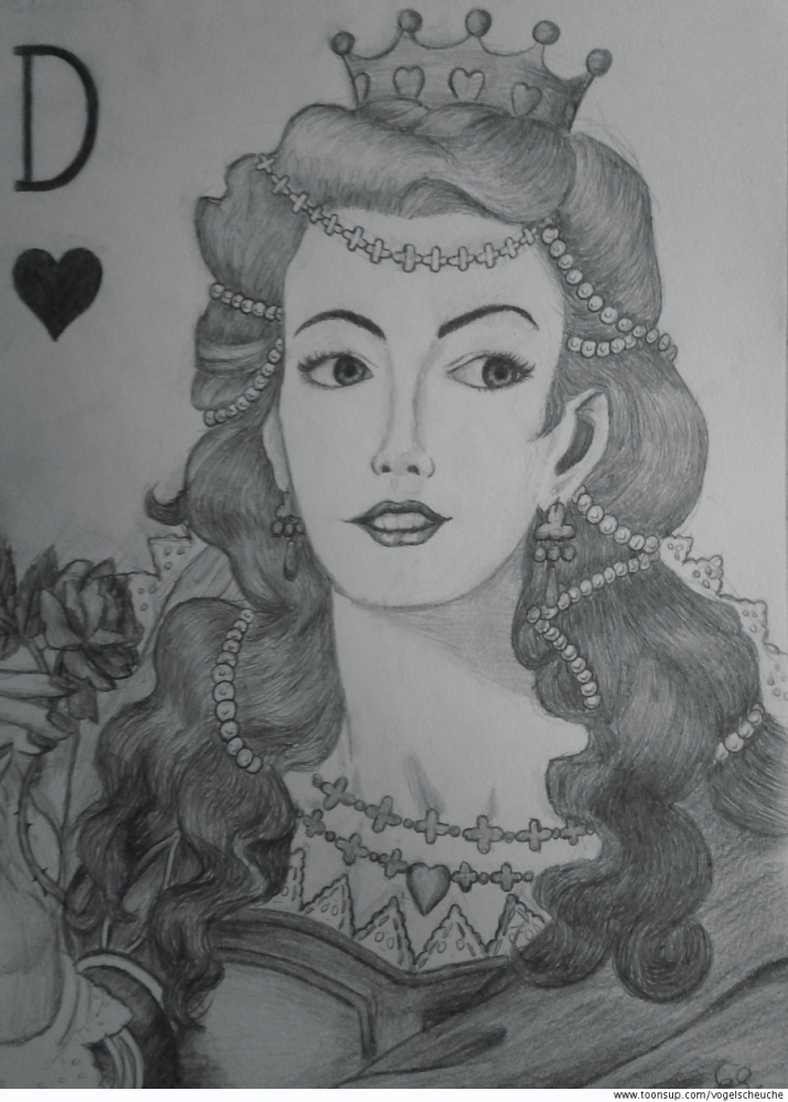 Illustration: Herz Dame 1