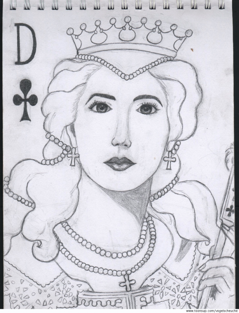 Illustration: Kreuz Dame 1