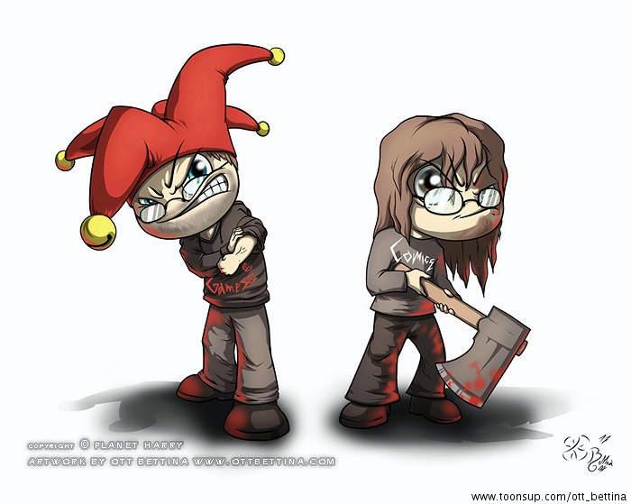 Concept Art / Character Design: Angry Chibis 1