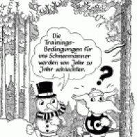 Giselher und Sigurd beim täglichen Trainingslauf
