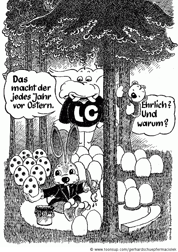 Illustration: Giselher und die Dubbe-Ostereier 1