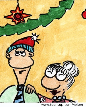Cartoon: Weihnachten bei Mutter 1