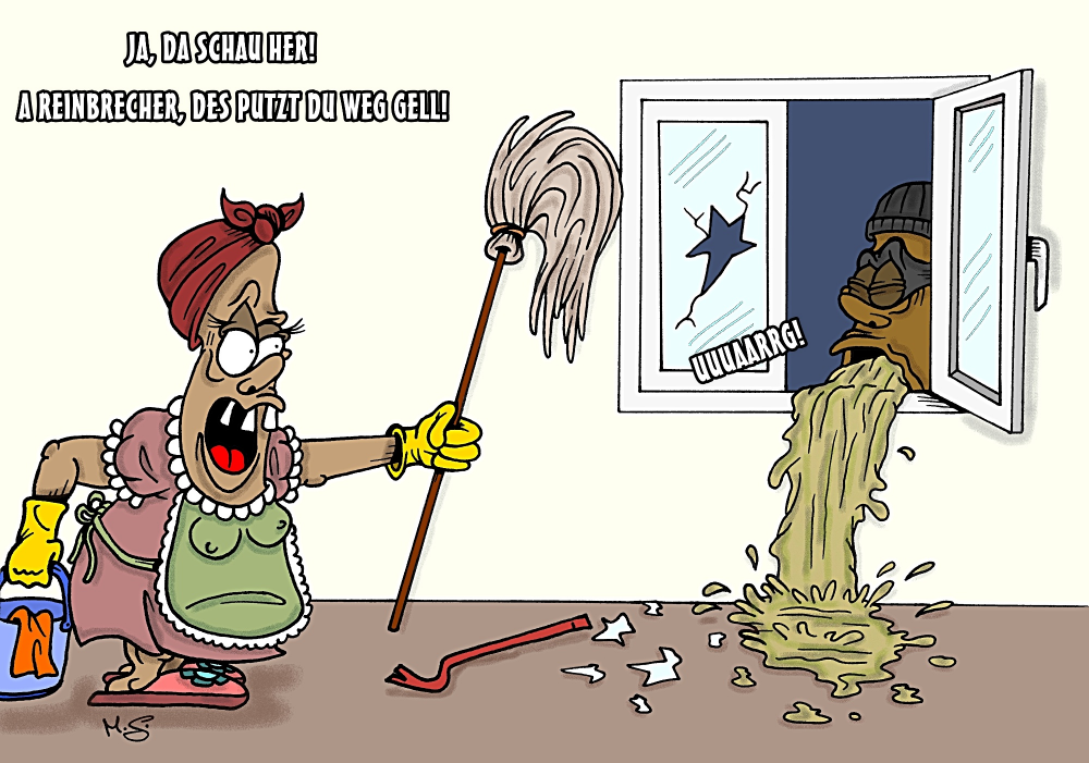 Cartoon: Der Reinbrecher 1