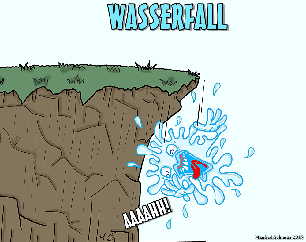 Cartoon: Wasserfall 1