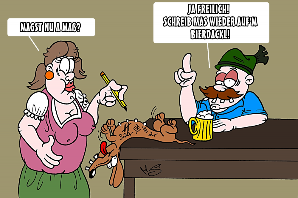 Cartoon: Bierdackl 1