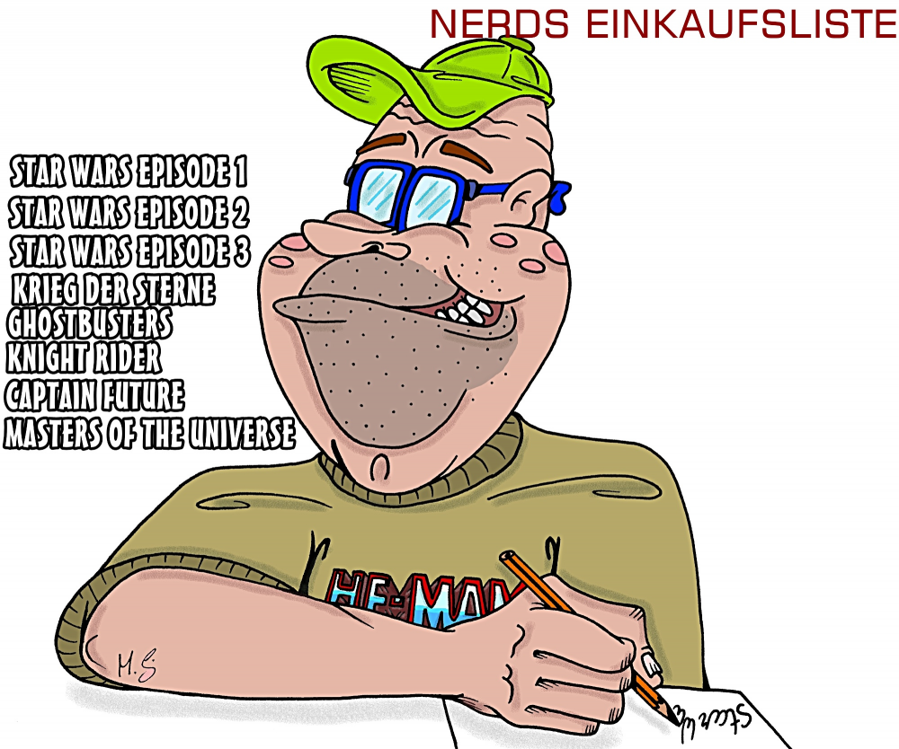 Cartoon: NERDS EINKAUFSLISTE 1