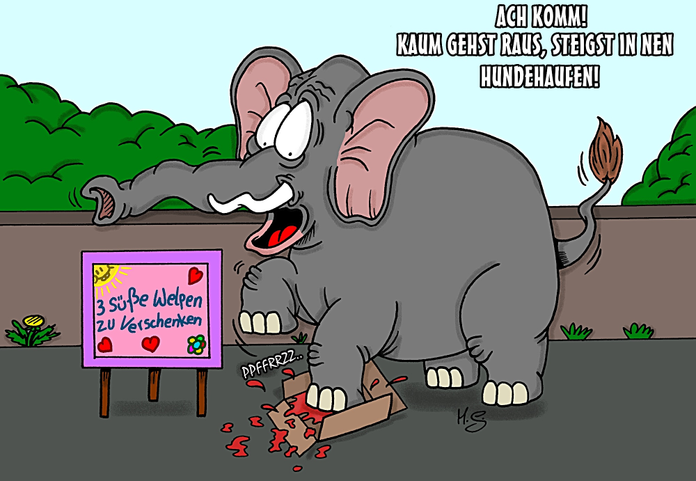 Cartoon: Hundehaufen 1