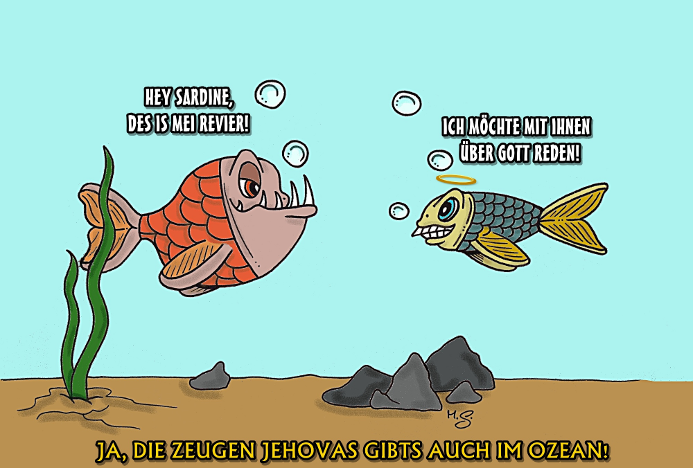 Cartoon: Zeugen Jehovas 1