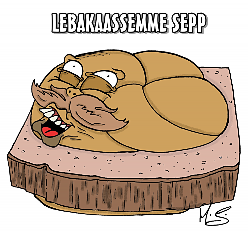 Cartoon: Lebakaassemme Sepp 1