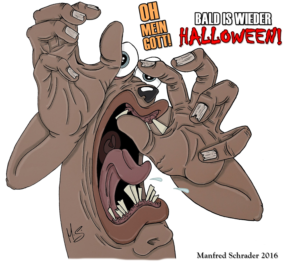 Cartoon: Bald is wieder Halloween! 1