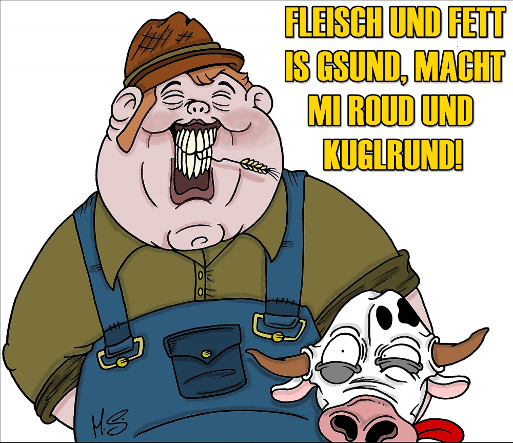 Cartoon: Fleisch und Fett 1