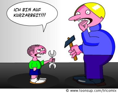 Cartoon: Kurzarbeit 1