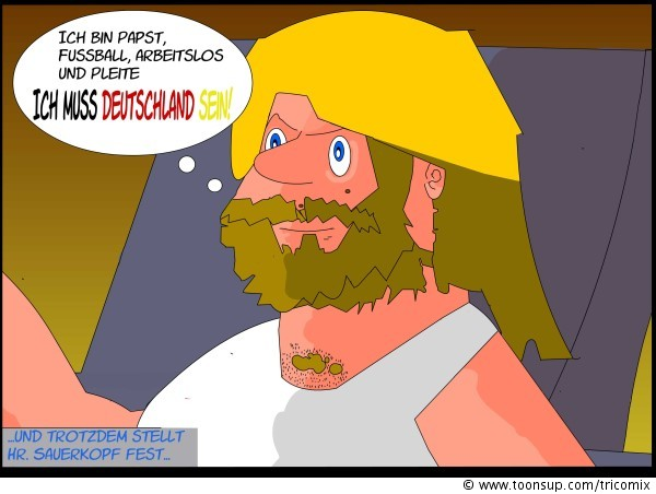 Cartoon: Er ist Deutschland WM 2006 Teil Ende 1