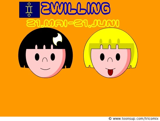 Illustration: Sternzeichen Zwilling 1