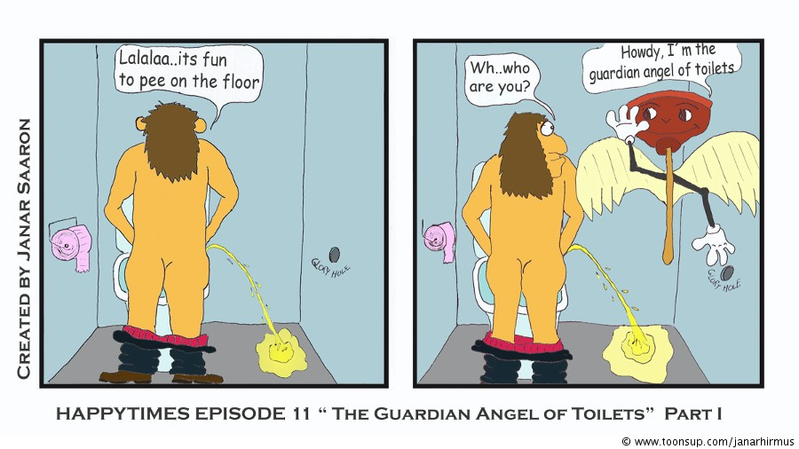 Comic: Ep.11 The Guardian Angel of Toilets 1