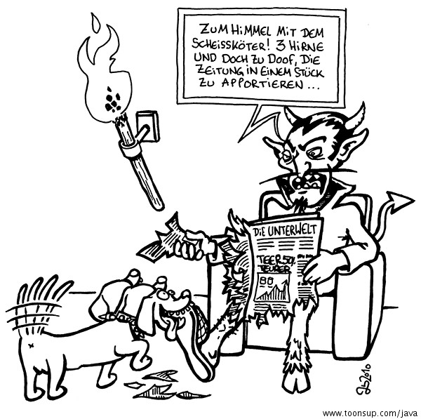Cartoon: Bei Teufels 1 - Höllenhund 1