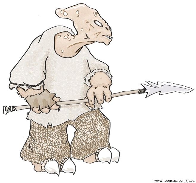 Illustration: Typ mit Speer 1