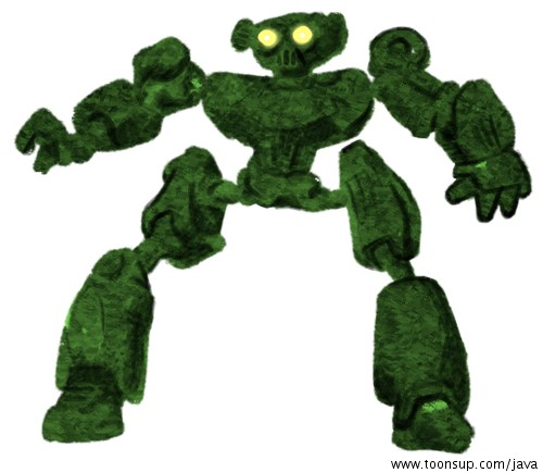 Concept Art / Character Design: Gepinsel - Bot 1
