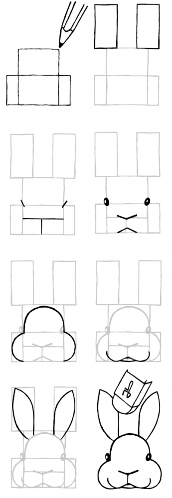 Illustration: Hasen malen 1