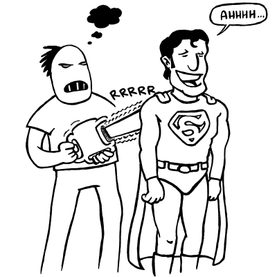 Cartoon: Texas Chainsaw Massage 1