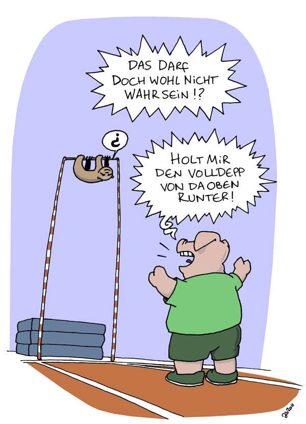Cartoon: In der Ruhe liegt die Kraft 1