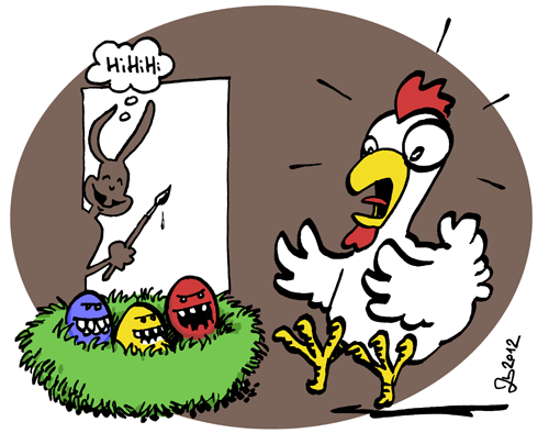 Cartoon: Osterschreck 1