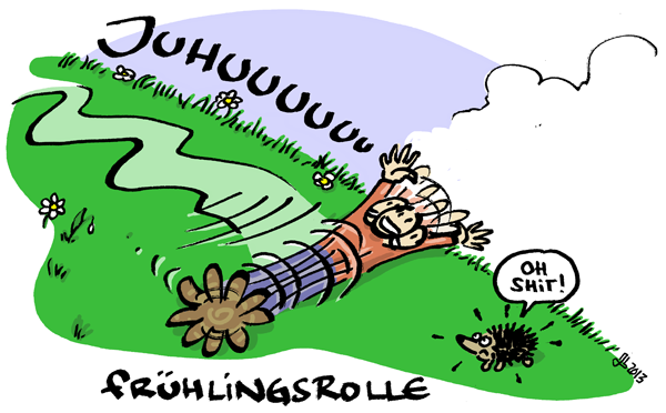 Cartoon: Frühlingsrolle 1