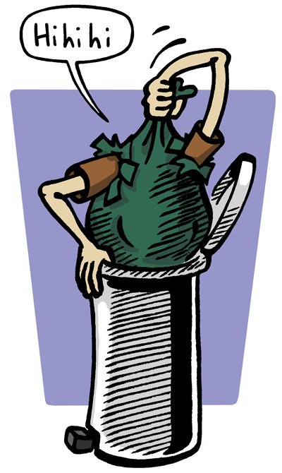 Cartoon: Wegwerfgesellschaft 1