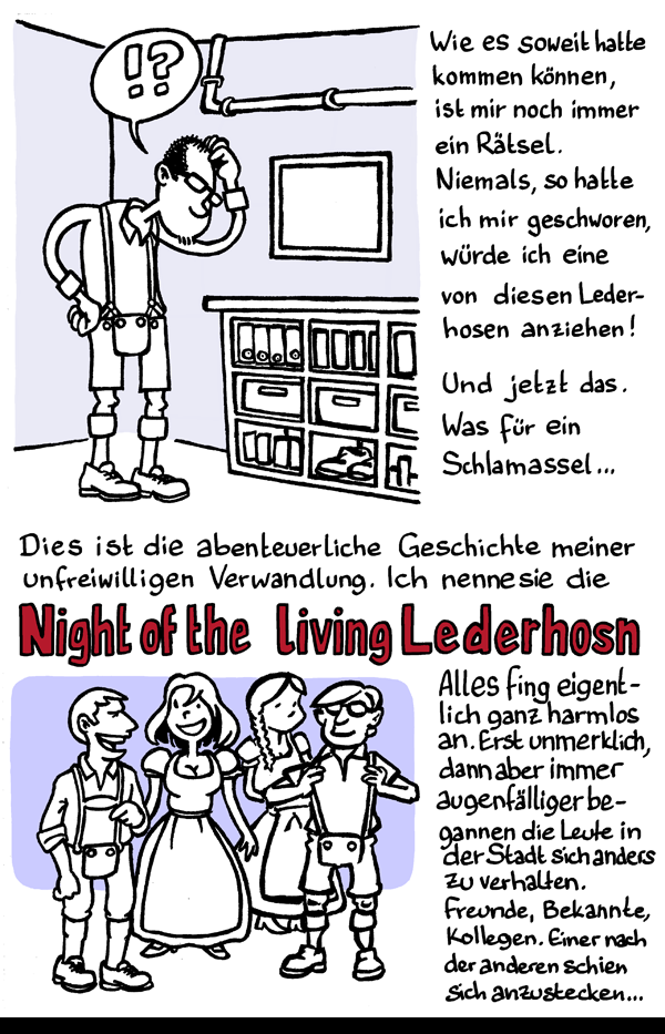 Comic: Night of the Living Lederhosn 1