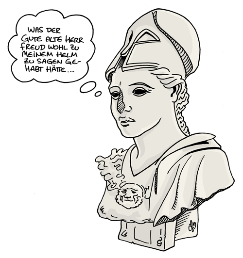 Cartoon: Gedanken aus der Glyptothek 2