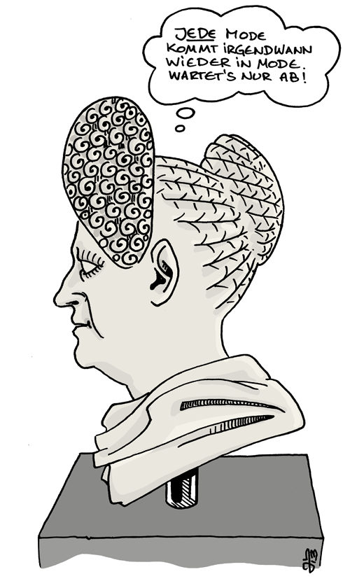 Cartoon: Gedanken aus der Glyptothek 3