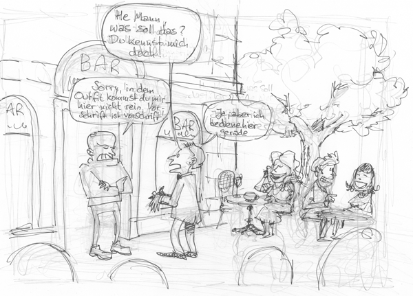 Cartoon: Türsteher 2