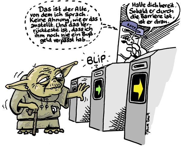 Cartoon: Alter Jedi-Trick 1