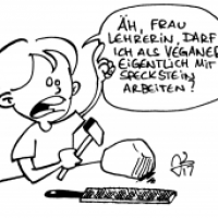 Vegan ans Werk