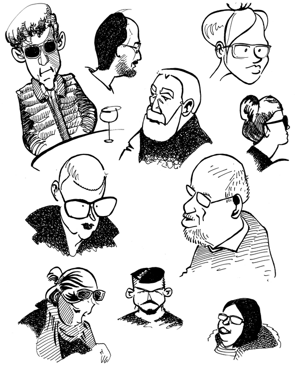 Concept Art / Character Design: Leute im Café 2019 1