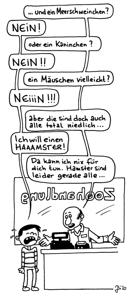 Cartoon: Verzweifelte Lage 1