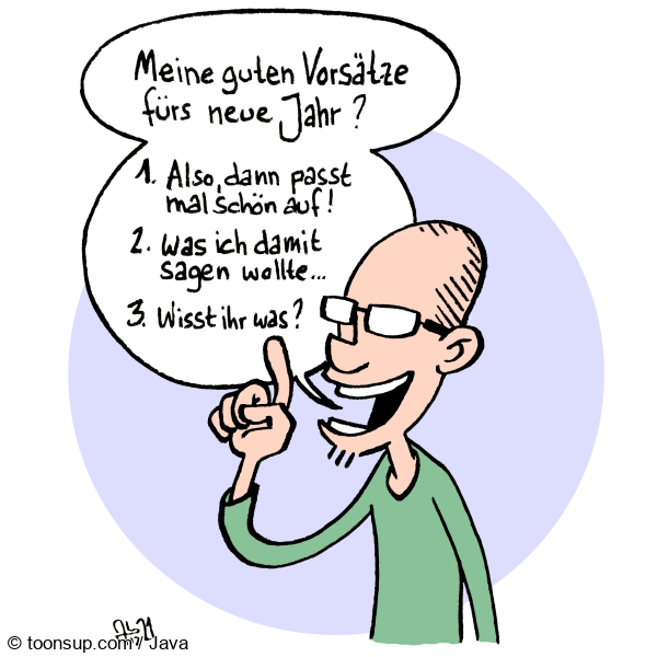 Cartoon: Gute Vorsätze für 2022 1