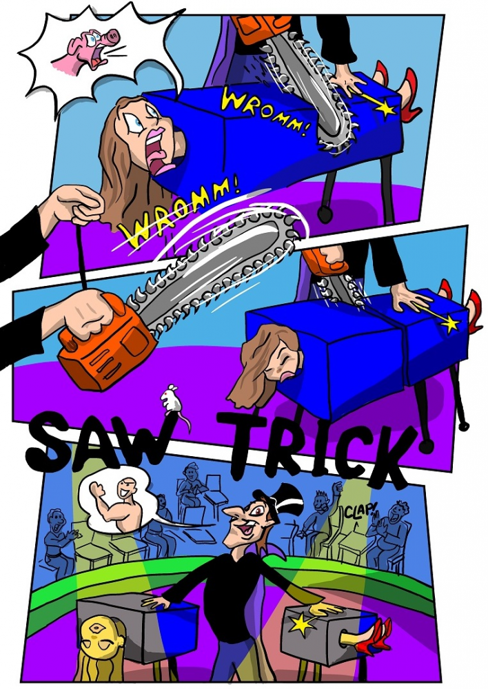 Comic: saw trick 1
