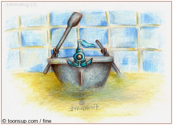 Illustration: blues badewannen anker 1