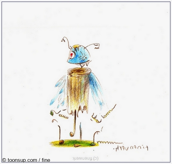 Illustration: die blassblaue holzombiene 6