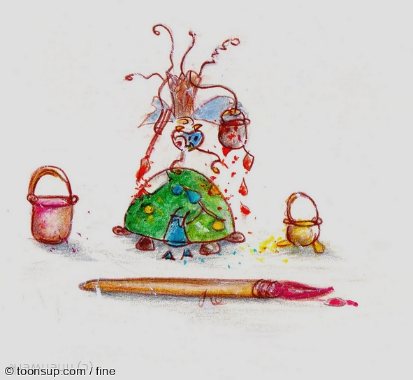 Illustration: krötetuschen 1