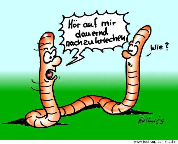 Cartoon: Regengewürm 2