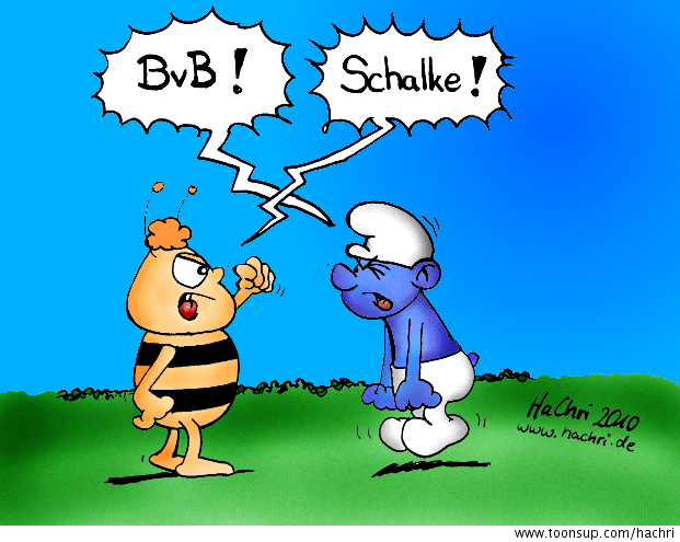Cartoon: Streit unter Freunden 1