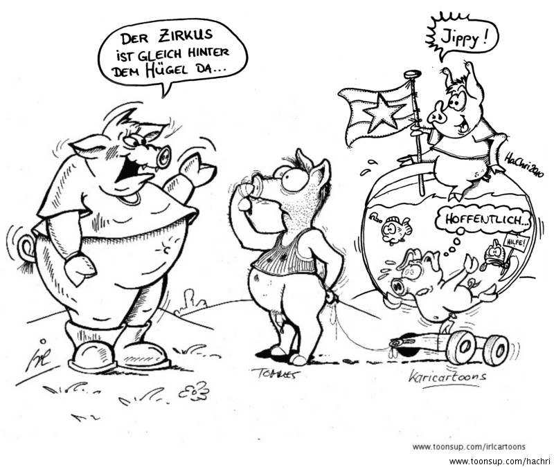 Cartoon: Schweinchen2 1
