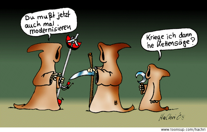 Cartoon: Modernisieren 1