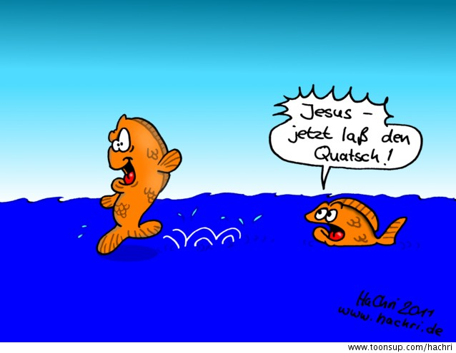 Cartoon: Ein anderer Jesusfisch 1