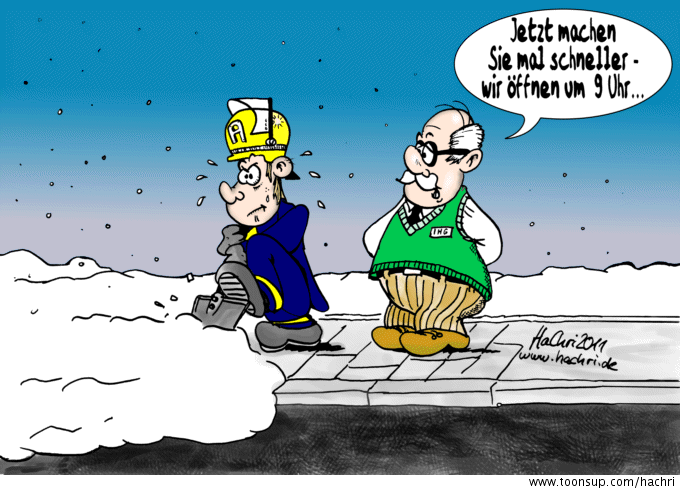 Cartoon: Winterdienst 1